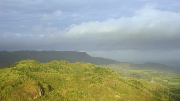 Schöne Stop-Motion auf Mangunan Hill Ansicht — Stockvideo