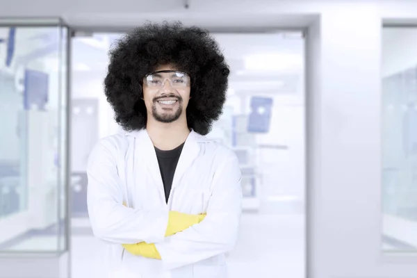 Confident professional scientist looking at camera — Stock Photo, Image