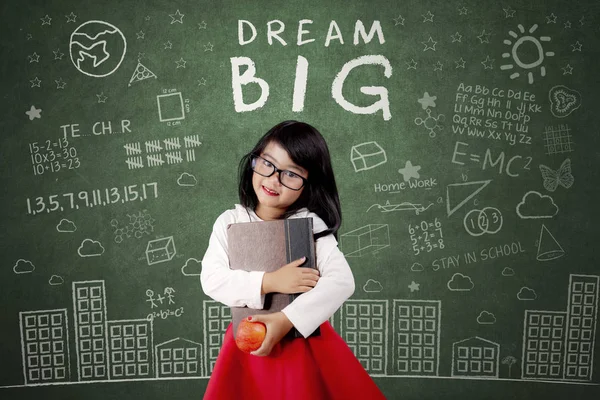 Gyermek az álom nagy szöveg chalkboard — Stock Fotó