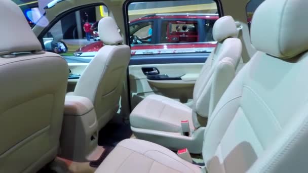 Interieur van de auto Wuling motoren — Stockvideo