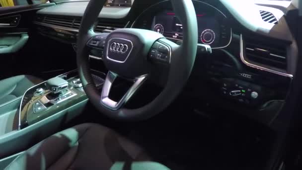 Novo Audi carro interior — Vídeo de Stock