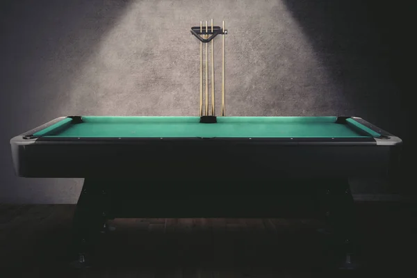 Yeşil Bilardo masası — Stok fotoğraf