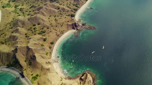 パダル島の美しい空撮 — ストック動画