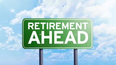  Emeklilik devam metin ile yeşil yol işareti