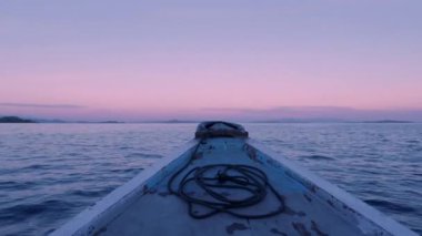 Güzel deniz manzara, twilight saat