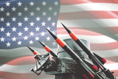 Amerika Birleşik Devletleri bayrağı ile kimyasal silah