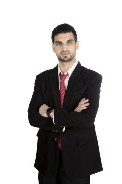 Arap işadamı studio emin görünüyor