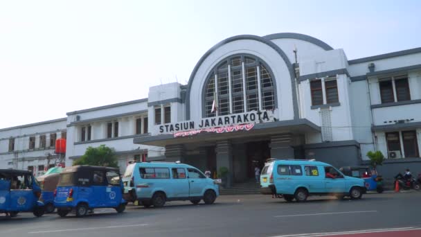 Jakarta Kota Tren istasyonu — Stok video