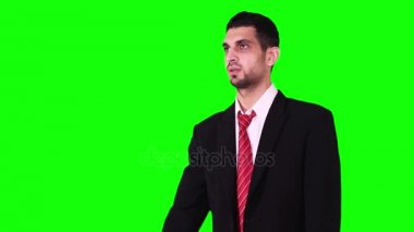 Haber megafon ile duyuran işadamı