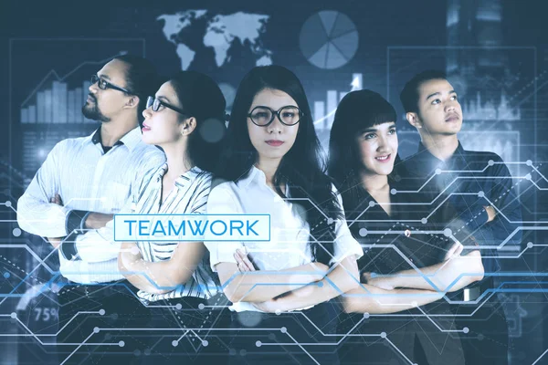 Team aziendale multirazziale di successo — Foto Stock