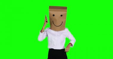  Bilinmeyen iş kadını onun başarısını kutlamak