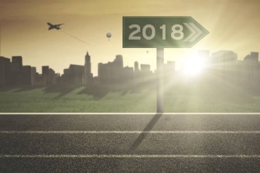 Boş parça ile yeşil tabelasını ve numaraları 2018