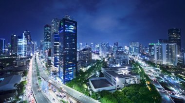 Jakarta içinde gökdelenler ile Kuningan Cbd