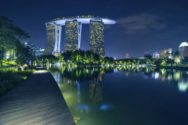 Paysage de Marina Bay Sands Singapour — Photo