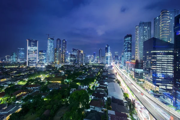 Paisaje urbano de Yakarta en Kuningan CBD —  Fotos de Stock