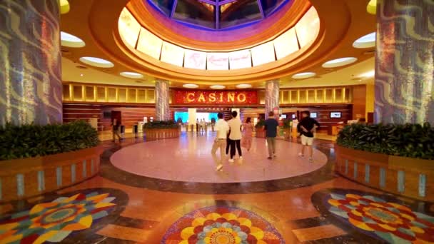 Singapore November 2017 Video Footage Van Interieur Hall Het Casino — Stockvideo