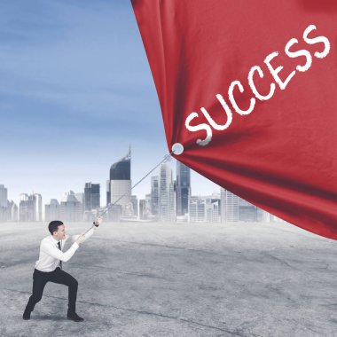 Avrupa çalışan başarı kelime çekmek mücadele