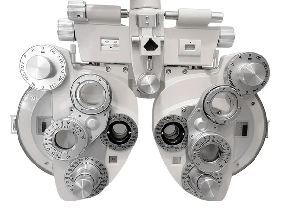 Phoropter gebruikt voor het testen van gezichtsvermogen — Stockfoto