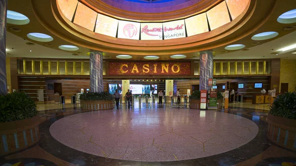 Interior do casino em Resorts World Sentosa — Fotografia de Stock