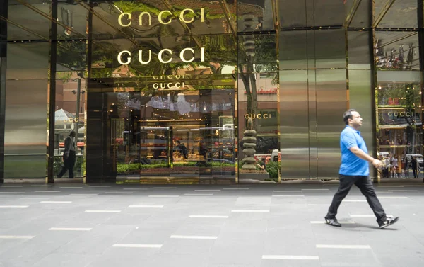 Singapur 'daki GUCCI mağazası — Stok fotoğraf