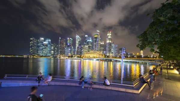 Belle vue sur le paysage urbain de Singapour — Photo