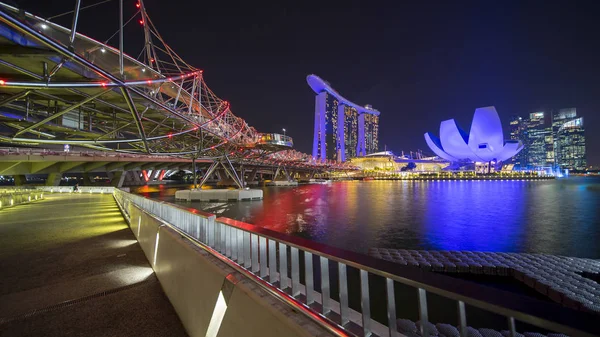 Beau paysage de Marina Bay Sands Singapour — Photo