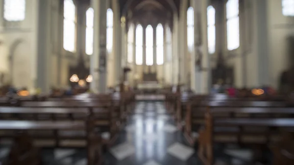 Intérieur d'une église cathédrale — Photo