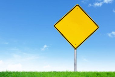 Boş yol işaret kopya alanı için