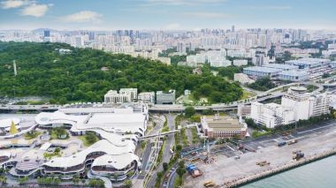 Singapur port yakınındaki VivoCity alışveriş merkezi