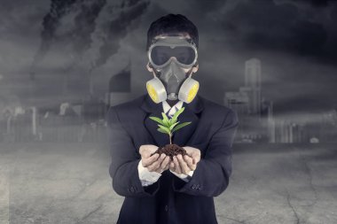 Bilinmeyen işadamı holding bir bitki