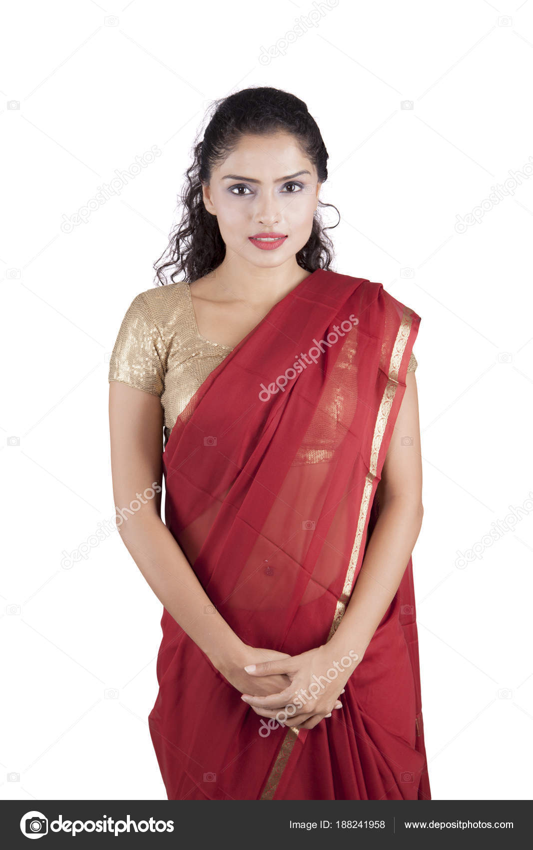 saree wearing woman