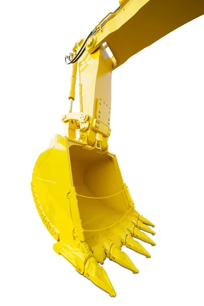 New excavator shovel on studio — Stock Photo, Image