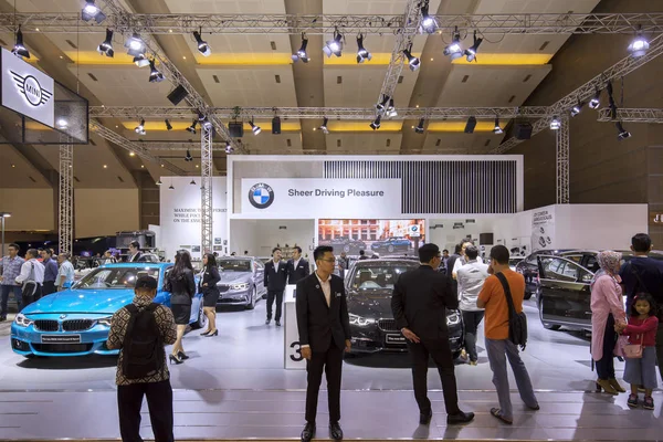 BMW booth at the exhibition — Stock Photo, Image