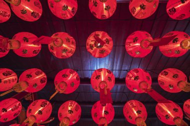 Endonezya 'da Çin kırmızı fenerleri