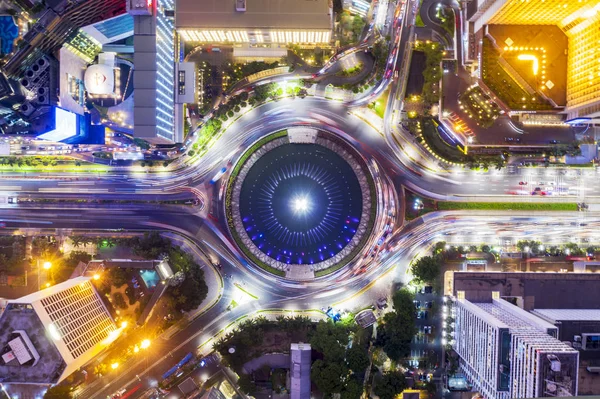 Hotel Indonesia se stavebními osvětleními — Stock fotografie