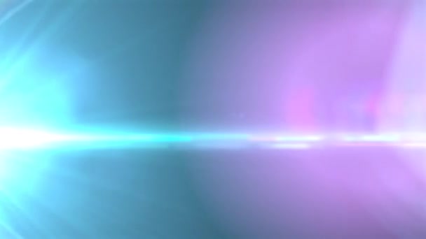Twee Lichten Optische Lens Flares Animatie — Stockvideo