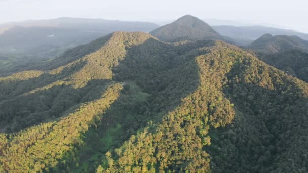 Beautiful Aerial View Malabar Mountain — Stock Video