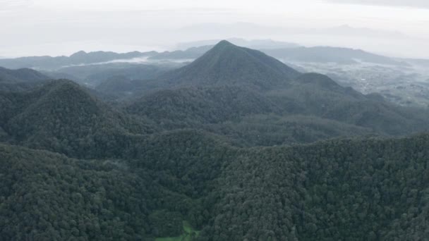 Hermosa Vista Aérea Montaña Malabar — Vídeos de Stock