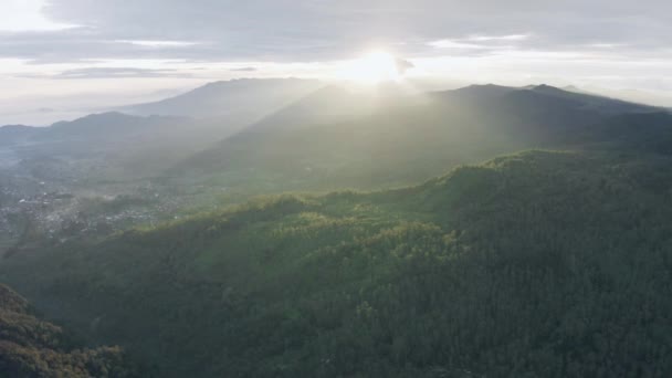 Bella Vista Aerea Della Montagna Malabar — Video Stock