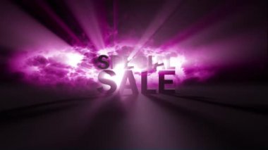  özel indirimli metin animasyonu ışık ışınlarıyla aydınlatılır