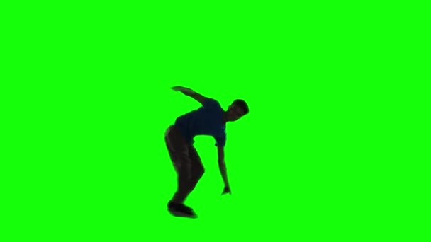 Adolescent Garçon Effectuer Hip Hop Danse Sur Studio — Video