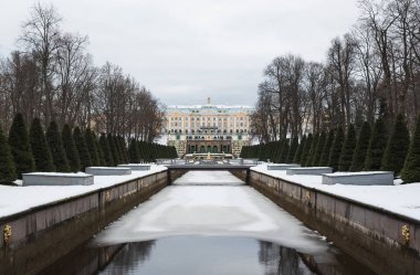 Peterhof - en şaşırtıcı Sarayı ve Parkı ensemble worl