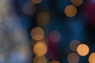 Noel ışığının arkaplanı için yumuşak renk tarzında canlı bokeh