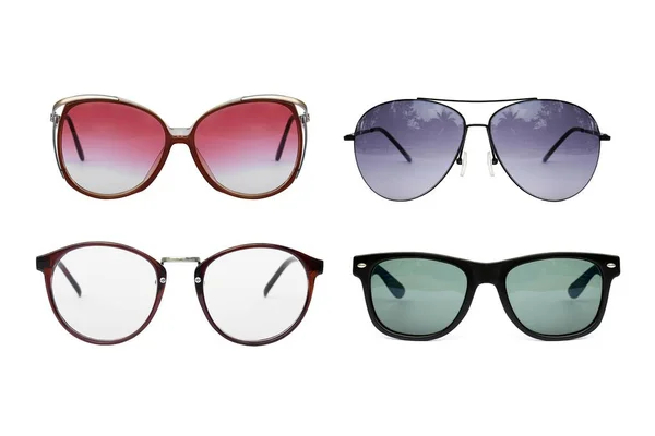 Sonnenbrillen und Brillenkollektion. — Stockfoto