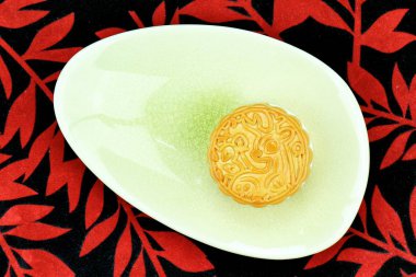 Çin ay pasta hediye ayarla kutusunda görünümü kadar yakın Mid Sonbahar Festivali kutlamak. (Moon cake günü)