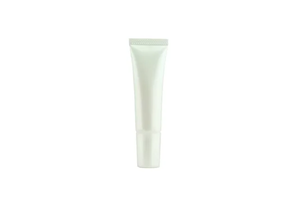 Recipiente de garrafa cosmética isolado no fundo branco, etiqueta em branco para marcar mock-up . — Fotografia de Stock