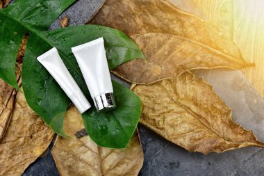 Nemlendirici cilt bakımı için hasar kuru cilt, kozmetik şişe kapsayıcılar, mock-up marka için boş etiket paketi