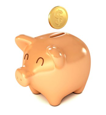 Komik piggy bankada para koyarak