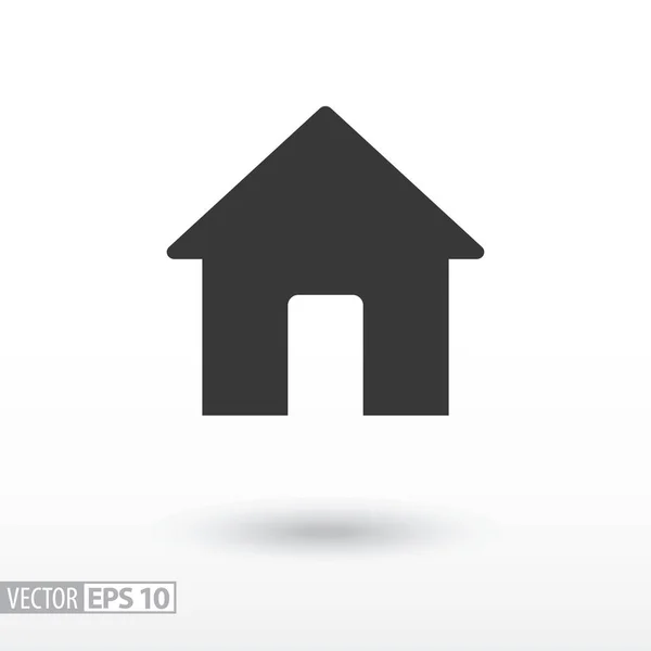 房屋平面图标。签署的房子。为 web 设计、 移动和图表矢量标志 — 图库矢量图片