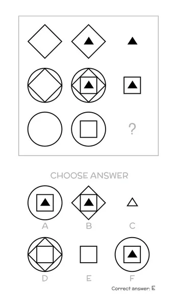 Test de QI. Choisir une réponse — Image vectorielle